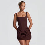 mouwloze bodycon corsetjurk